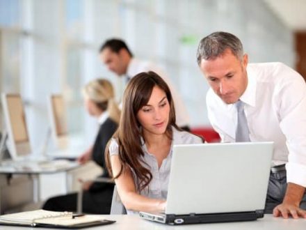 Depositphotos 18225561 Stock Photo Manager And Secretary Working In